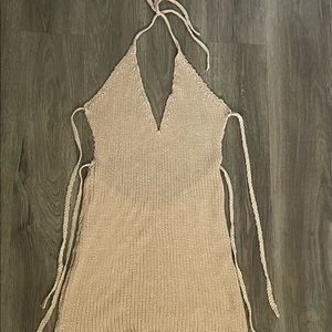 crochet mini beach dress